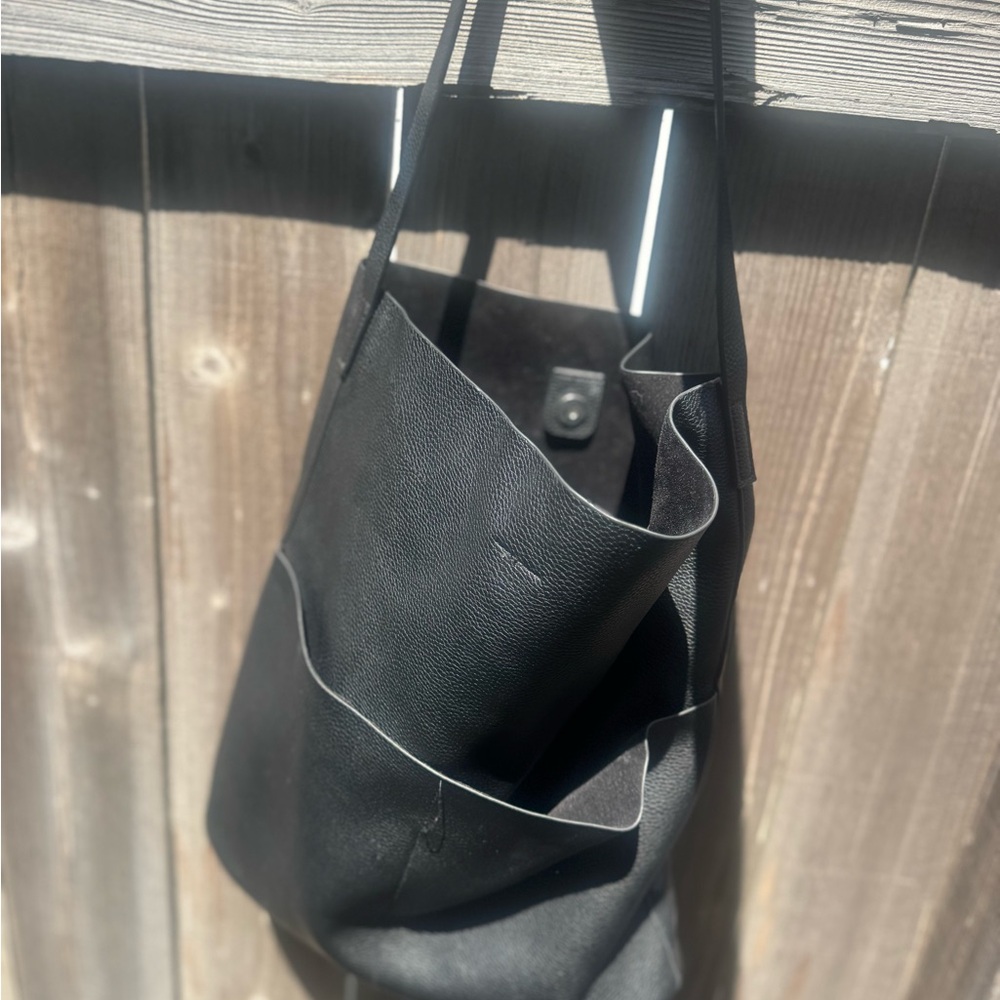 Black Leather Men's Bag